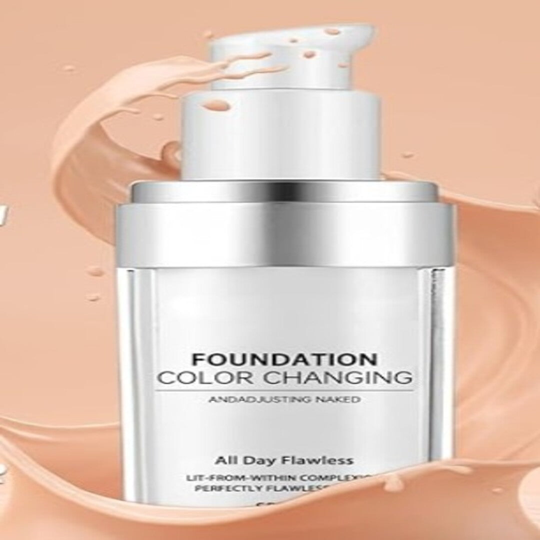 🔥Impecable. Sin esfuerzo 💫🔥Base de Maquillaje para Pieles Maduras con Cambio de Color