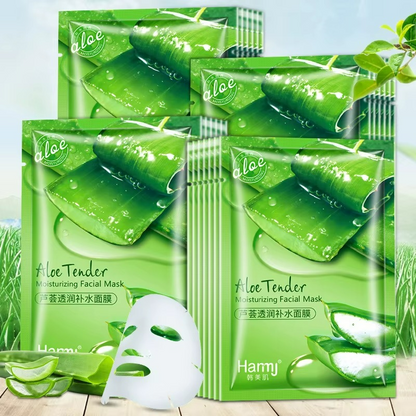 10 Mascarillas Faciales Naturales Aloe Vera – Antiedad